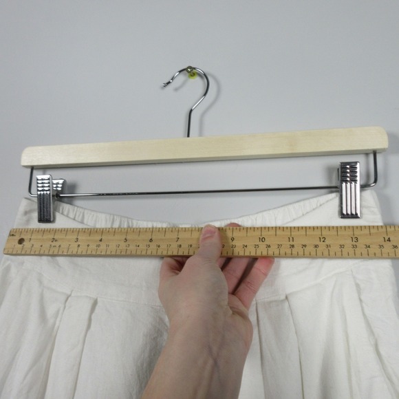 Abercrombie & Fitch Womens Wide Leg Linen Blend Pants White Size S Coastal - Picture 4 of 14